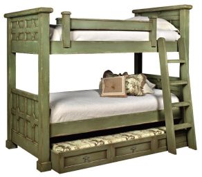двухъярусная кровать деревянная Бизон