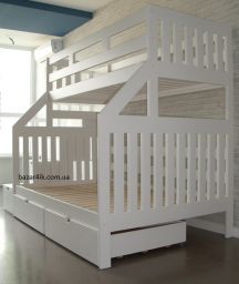 двухъярусная кровать с комодом лестницей Кешорт