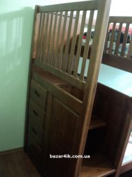 двухъярусная кровать с лестницей комодом Дюссельдорф