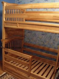 деревянная двухъярусная кровать Азура