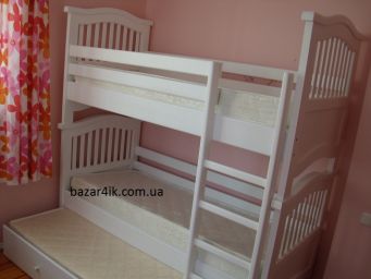 деревянная двухъярусная кровать Азура