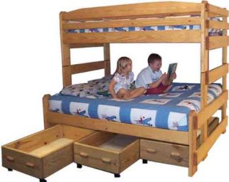 двухъярусная деревянная кровать Дезиум