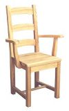 стул деревянный с подлокотниками Шазвиг