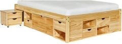 деревянная кровать с тумбами и ящиками Агата