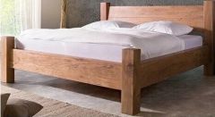 Двуспальная деревянная кровать Дасбет